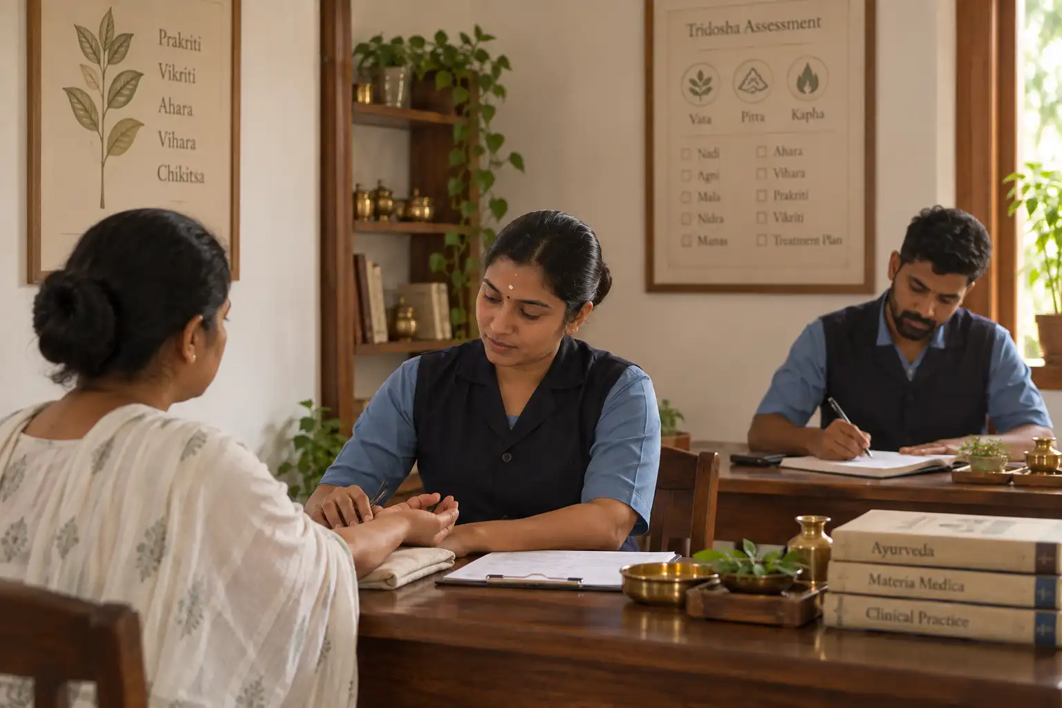 Trainees in a classroom session